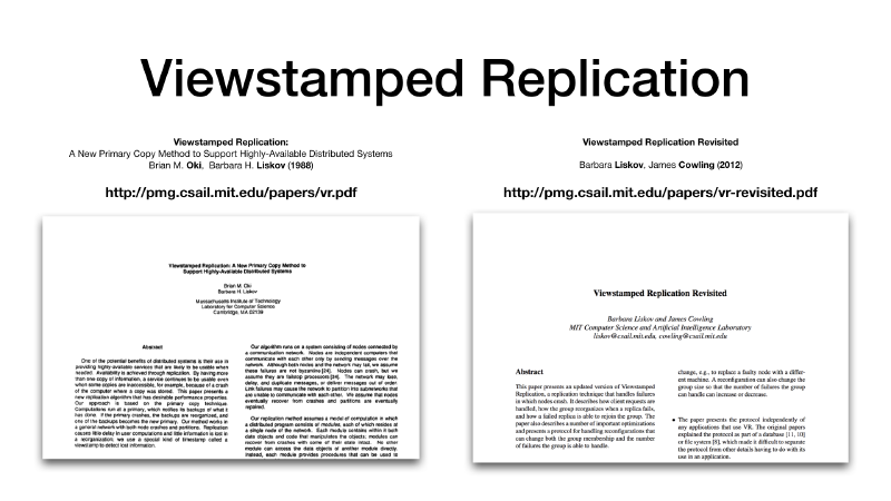 viewstamped replication